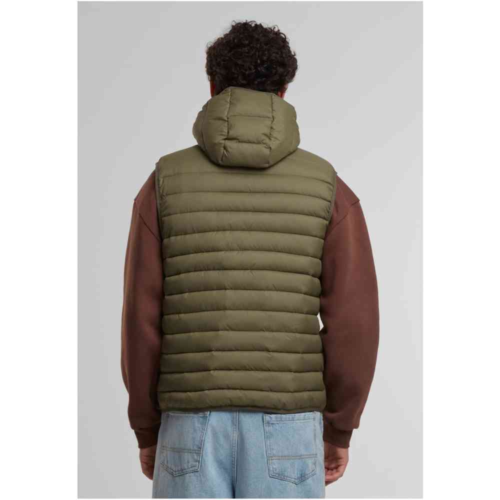 Urban Classics - Light Weigh with hood Mouwloos jacket - Olijfgroen